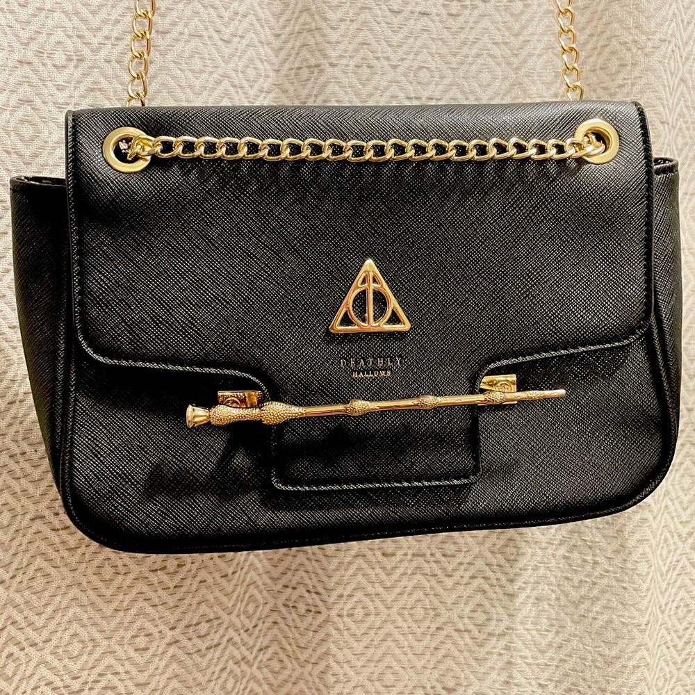 Loungefly Harry Potter Deathly Hallows Wand Crossbody Bag